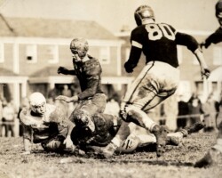 Biff wearing number 53 in the lower left of this picture. He said he never liked having that number as a halfback and defensive back but it's what the coach gave him.