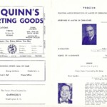 One of the great supporters of Arlington sports was also one of its greatest baseball players, George McQuinn, owner of the McQuinn's ad. I attended this awards night and was very excited to get the autograph of one of the Four Horsemen of Notre Dame. I still have it. Reach out to us if you recall Bo Kinnal, he's listed as providing the music that night.