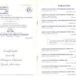 Presenter Terry Metcalf is listed here, his son Eric may have just started playing at O'Connoll High School the year of this awards night.