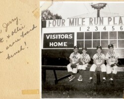 This is one of my favorite photos from the collection. Four Mile Run Playfield became Barcroft Park. I remember when it was a big deal to be chosen to put the scores on the board.