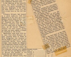 In this article you will see the name Carroll "Keggers" Simpson. Biff fondly shared with me that Keggers was his favorite player because he had "two club feet" but never let his disability get in his way.