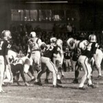 1964 Wakefield football photo with Clayton, number 83, far right.