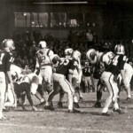 1964 Wakefield football photo with Clayton, number 83, far right.