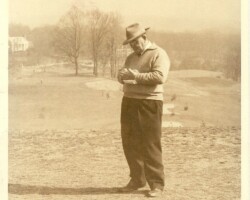 Brick Wood on the first tee at Washington Golf & Country Club circa 1958