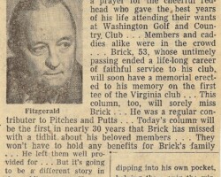 1959 Maury Fitzgerald's article about the passing of Brick Wood