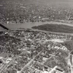 Looking toward DC from above Rosslyn, 1953 (Courtesy: I Grew Up in Arlington)