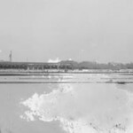 Arlington Beach from DC Water tower in Hells Bottom, three sisters antennas in the background, 1924 (Courtesy, I Grew Up in Arlington)