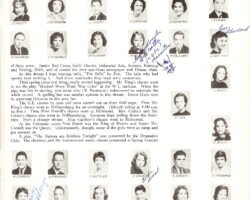 1959-1960 Gunston Junior High yearbook showing Hank's page.