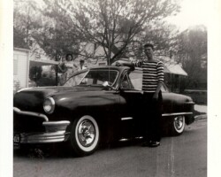 1959 cir Wayne's first car, a 1950 Ford with the grill from a '51.