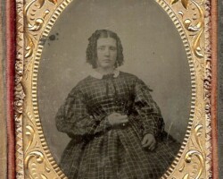 Margaret Johanna Birch (Veitch) was born in Arlington on August 11, 1841. Seen here in about 1859, she would marry Lt. George W. Veitch after the Civil War and they made their home on what is now North Jefferson Street.