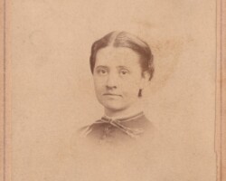 A photo of Margaret Johanna Birch (Veitch) taken about 1861. Margaret's family were founding members of Mount Olivet Methodist Church on Glebe Road, Arlington's oldest church.