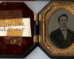 George Washington Veitch, born February 22, 1836, was discharged from a Union prison two months after Lee's surrender at Appomattox. He came back to Arlington, built his home on North Jefferson Street, and helped rebuild Mount Olivet Methodist church which had been destroyed during the war.